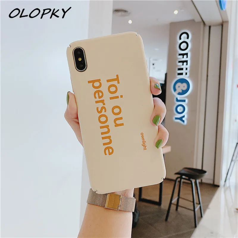 Матовый противоударный пластиковый чехол для телефона iPhone XS XR Xs Max 6 S 8 7 Plus простой