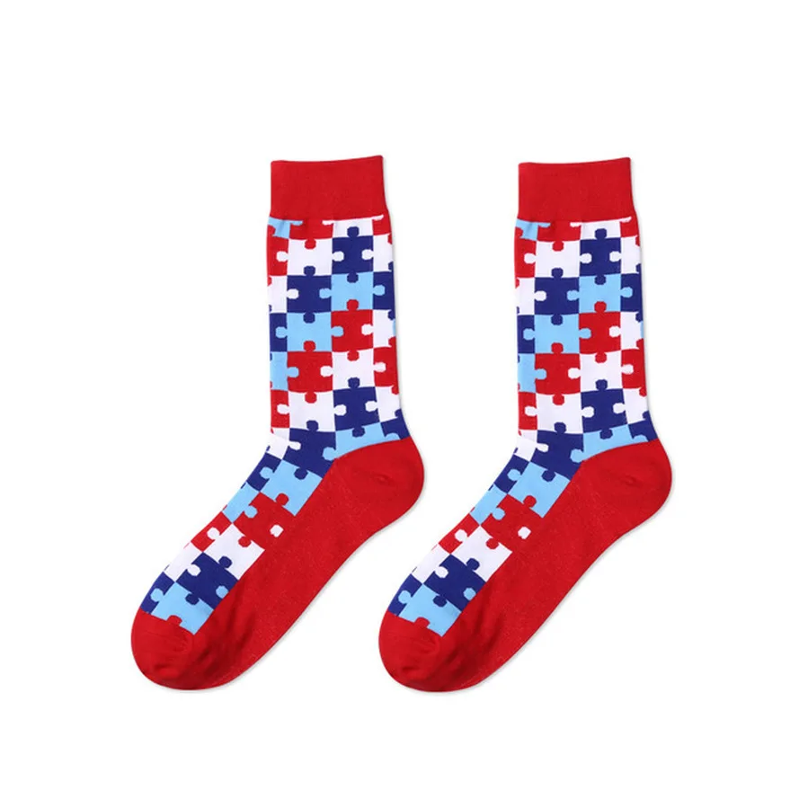

Tide Brand Personal Fashion Cotton Sock Medium Long Leg Socks for Men