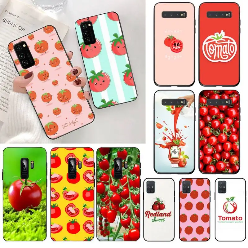 

tomato Black TPU Soft Phone Case Cover for Samsung S20 plus Ultra S6 S7 edge S8 S9 plus S10 5G lite 2020