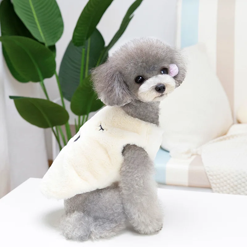 Cute Bears Patten Dog Clothes Warm Comfortable Fleece Jacket Thicken Coat Winter for Puppy Dogs Cats | Дом и сад