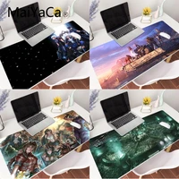 maiyaca new design final fantasy 7 beautiful anime mouse mat gaming mouse pad large locking edge keyboard table cover for cs go