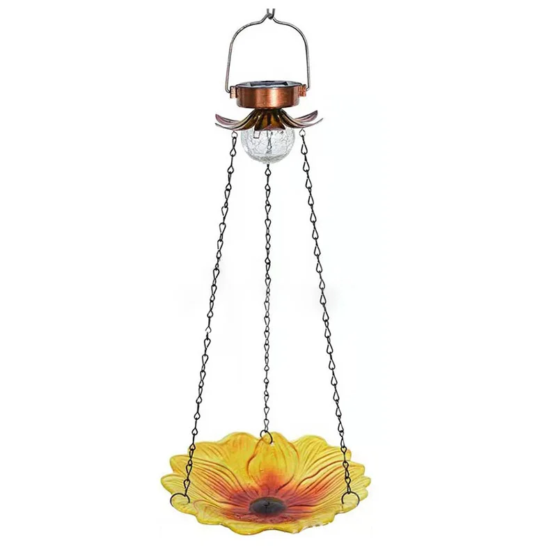 

Solar Birds Feeder Light LED Iron Outdoor Garden Birds Feeder Pendant Light INTE99
