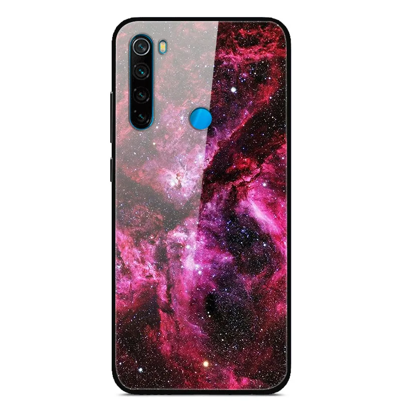 42 Для Xiaomi Redmi Note 8 T чехол из закаленного стекла жесткий чехол для телефона для Xiaomi Redmi Note 8 T Задняя крышка Redmi Note8T 8 T мягкий бампер - Color: 42