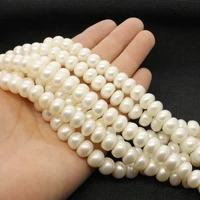 10 11mm natural freshwater pearl beads aaa grade round button shape bread shaped pearls scattered beads diy for necklace