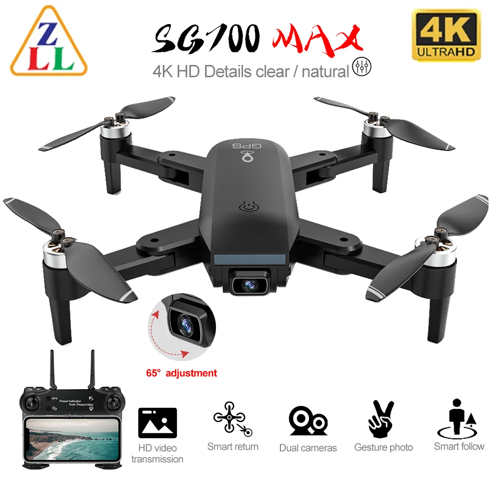 ZLL SG700 MAX Дрон 4K профессиональная камера FPV HD широкоугольная стандартная WIFI GPS