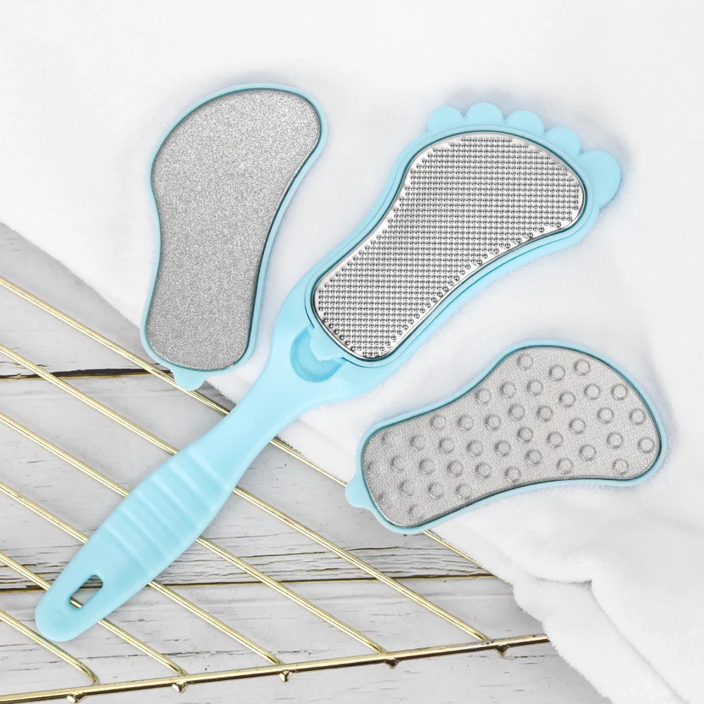 

3pcs Foot File for Pedicure Stainless Pedicure Tools Dead Dead Skin Remover for Feet Blade Replaceable Foot Care Brush Callus
