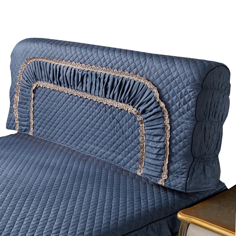 Полноразмерный трехслойный Хлопковый чехол для кровати в европейском стиле