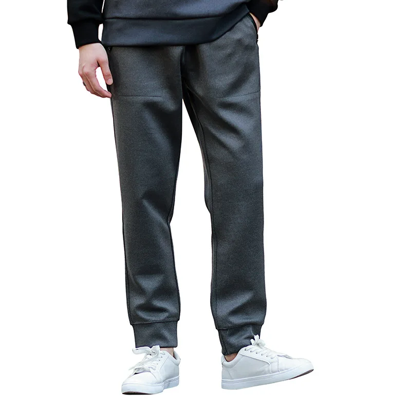 

Spring Loose Mens Sport Pants Casual Large Size Stretch Pants Long Trousers Boys Grey Lace Up Pencil Pants Sportswear Man Xxl