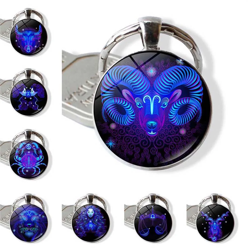 Знак зодиака брелок 12 Созвездие Лев Дева весы скорпион кулон Стрелец двойное