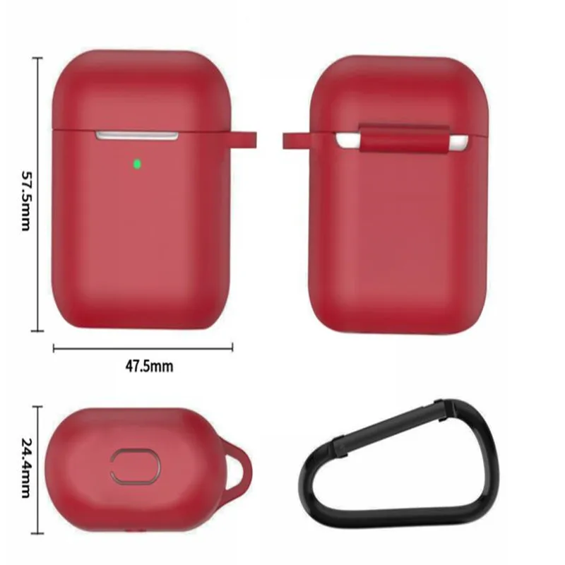 Мягкий силиконовый чехол беспроводные наушники Bluetooth для Apple гарнитура Airpods