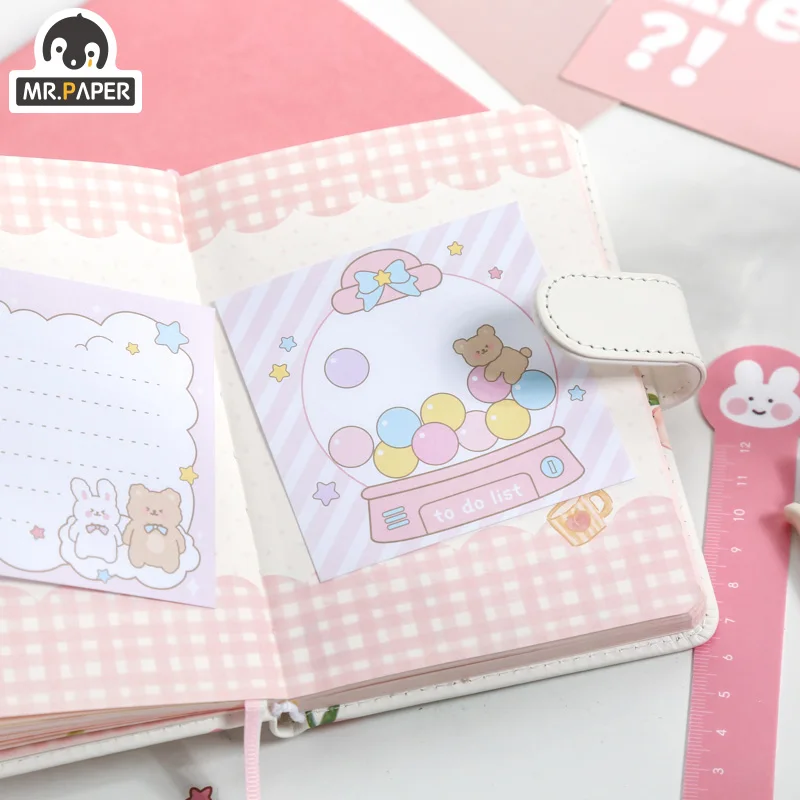 

80 Pcs/set 4 Designs Ins Style Soft and Cotton Series Memo Pads Self-Adhesive Creative Hand Account DIY Decor Material Stickers