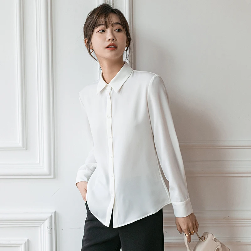 

COIGARSAM Vintage Shirt Womens tops New Women shirts White 3159