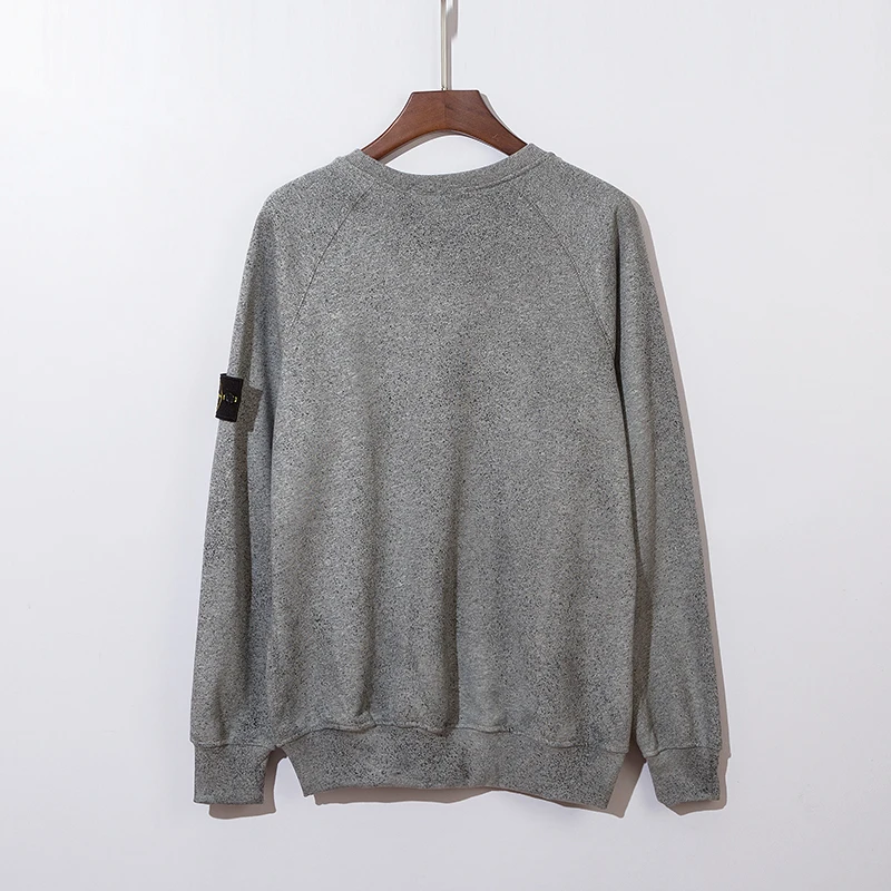 

Stone Island New Spring clothes Embroidered compass badge armband dyeing effect leisure Sweater | 9938-top