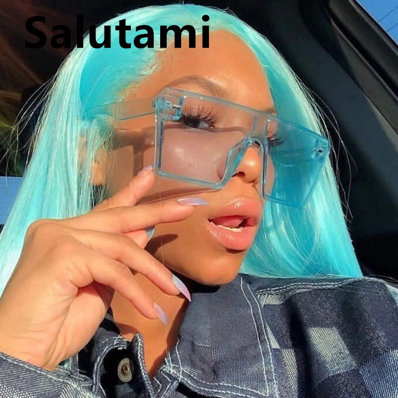 Очки солнцезащитные женские в прозрачной оправе цепочка с уникальными