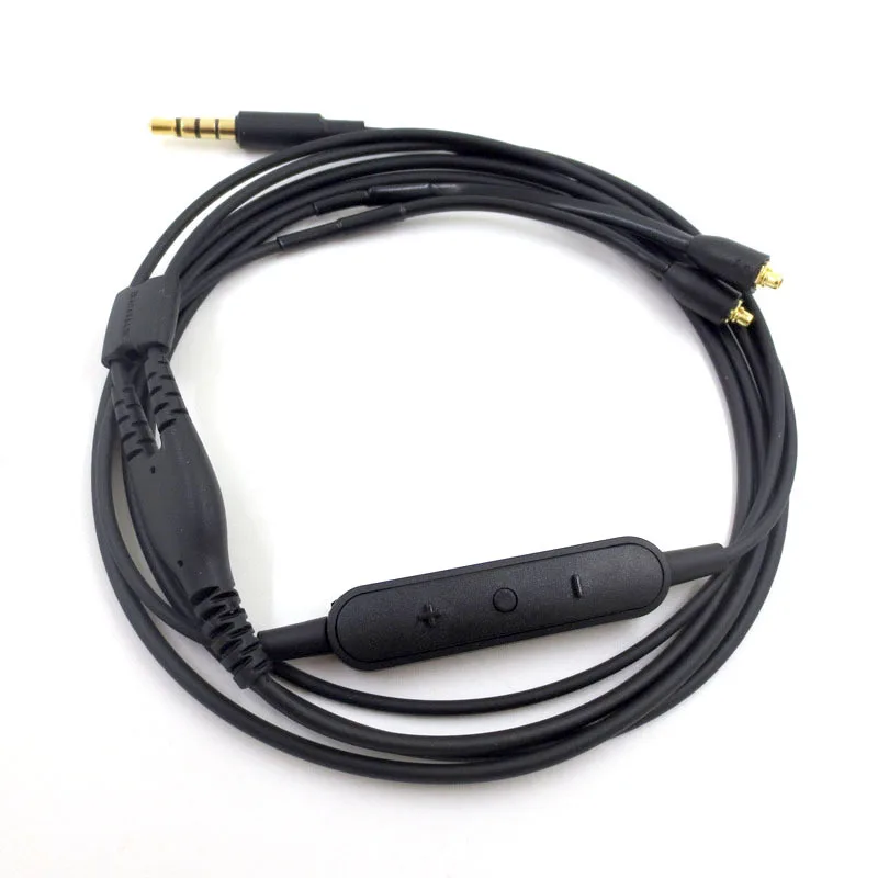 MMCX кабель для Shure SE215 + SE535 SE848 версия наушников интерфейс гарнитура с микрофоном