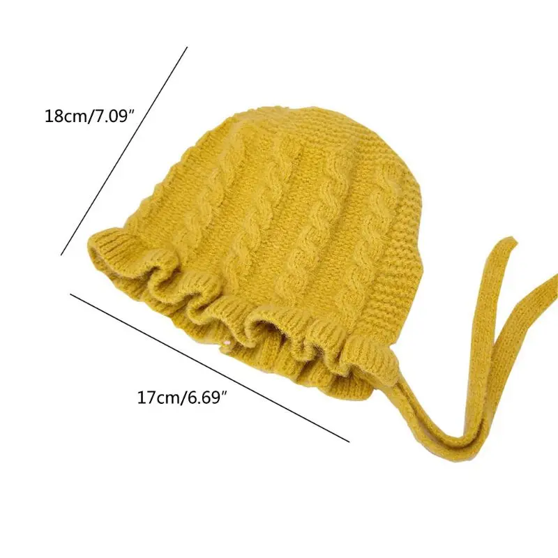 

Princess Baby Girls Knit Winter Warm Hat Newborn Bonnet Enfant Hats Kids Cap
