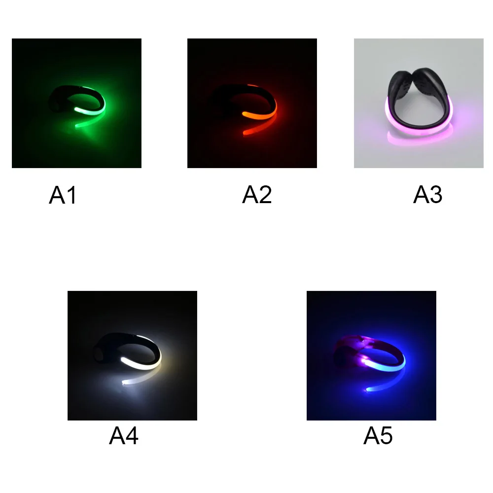 2 шт. светодиодный Предупреждение светильник клип на обувь красочные мигающий