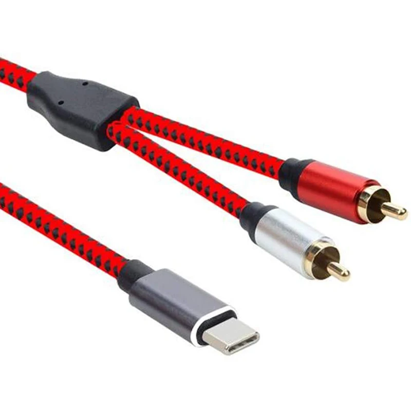 USB C/Type C папа 2 RCA Мужской o кабель для Pad Pro 2018 Google Pixel 3/2/2xl Moto Z(10 футов)|Кабели VGA| |