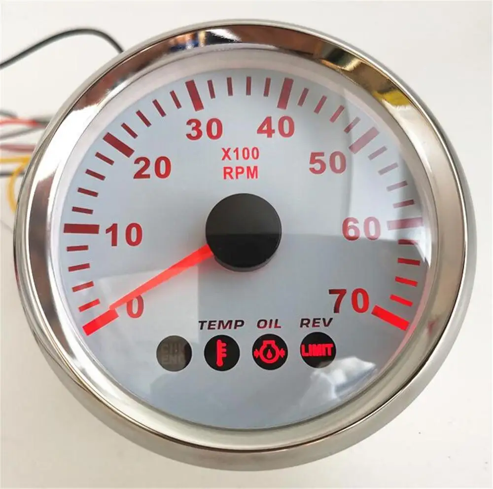 Тахометр автомобильный революционные счетчики 0-7000 об/мин 9-32 в 85 мм с функцией