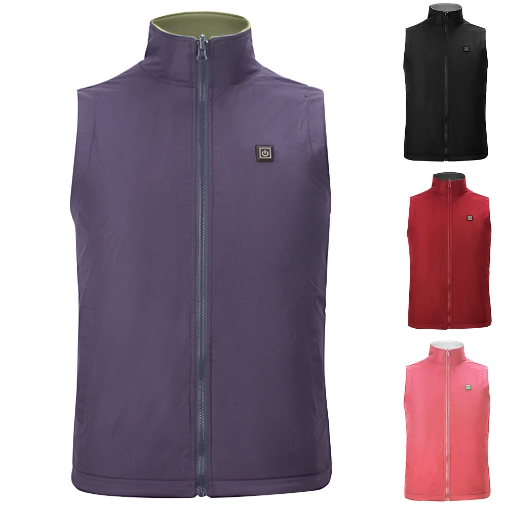 Одежда с воротником-стойкой мягкий зимний жилет из углеродного волокна