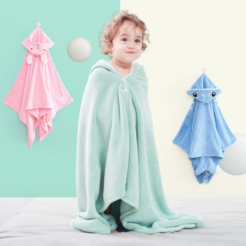 

Baby Cartoon Cute Animal Hooded Bath Towel Ultra Soft Super Absorbent Bathrobe Cloth Robe for Boys Girls