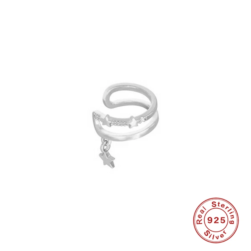 Серьги-клипсы женские и мужские из серебра 925 пробы с квадратными камнями |