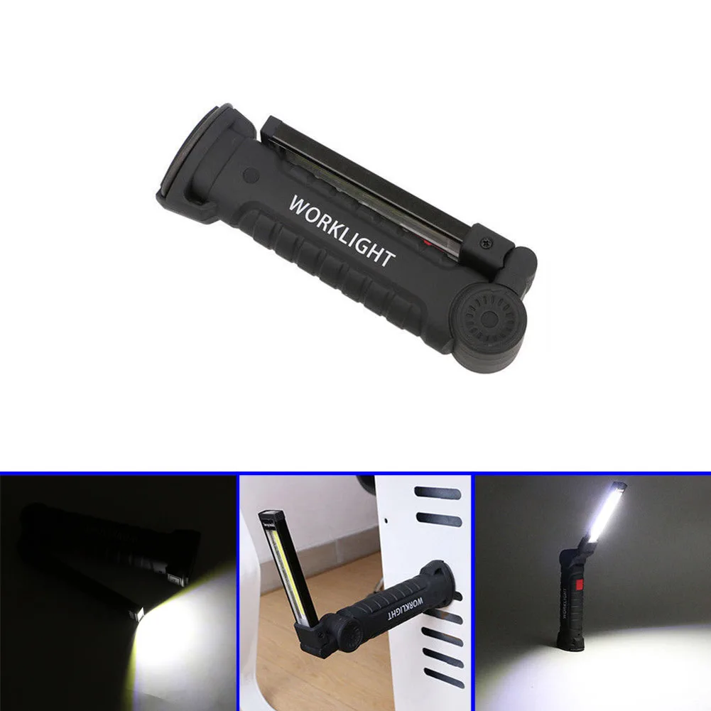 

Led Rechargeable Cob Handheld Light With Magnet Torch Inspection Lamp Cordless Worklight Tool Repair Lights Bhd2