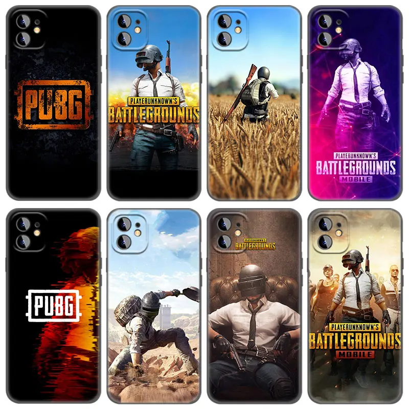 Pubg Game Phone Case For Apple iPhone 13 12 Mini 11 Pro Max XR X XS MAX 6 6S 7 8 Plus 5 5S SE 2020 Black Cover Coque Funda