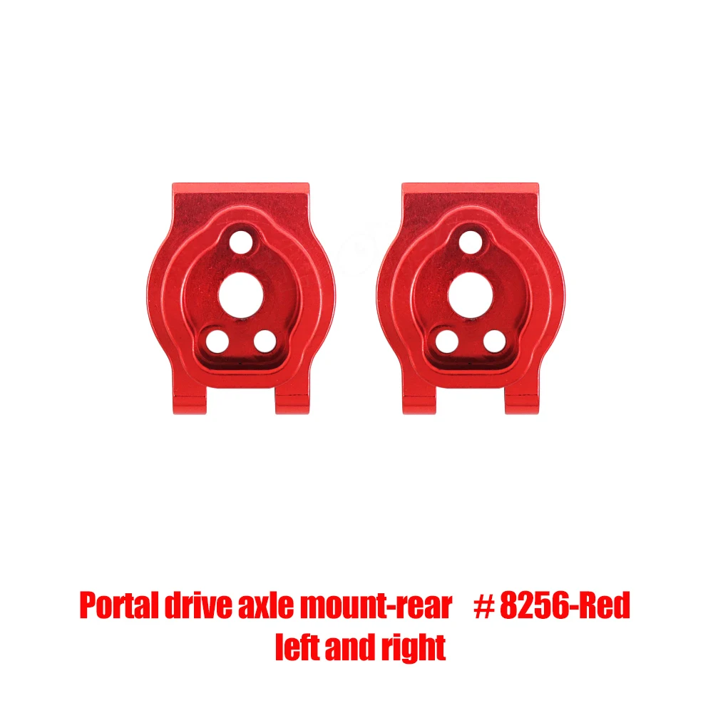

2pcs TRX4 Metal Aluminum Rear Portal Drive Axle Mount for 1/10 RC Crawler Car TRX-4 8256 Axle Steering Upgrade Parts