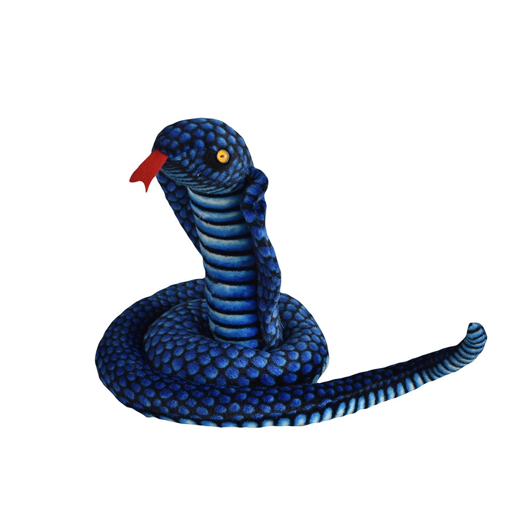 

1Pc Simulation Cobra Python Plush Spoof Toy Kids Snake Doll Gift Home Decoration Fun Shocker Novelty Gadgets Funny Toys