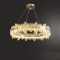 led postmodern gold silver round oval designer hanging lamps lustre chandelier lighting suspension luminaire lampen for foyer