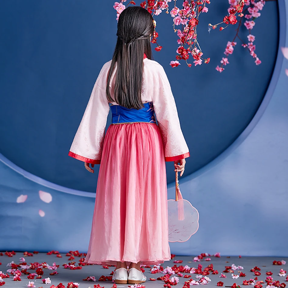 

Disney Movie Princes Girls Mulan Dress Carniva Cosplay Halloween Clothing Children Party Costume Girls Princess Dresses Up