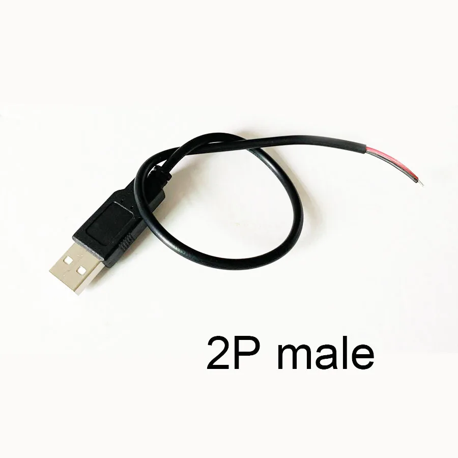 1 шт. 30 см кабель питания 2 штырька USB 0 A Разъем 4 зарядный шнур Удлинитель DIY 5 в