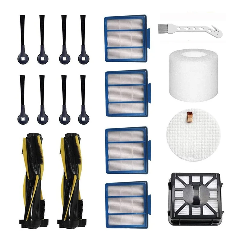 

17PCS Replacement Part Set Compatible for Shark IQ R101AE (RV1001AE),IQ R101 (RV1001) Robot Vacuum Cleaner
