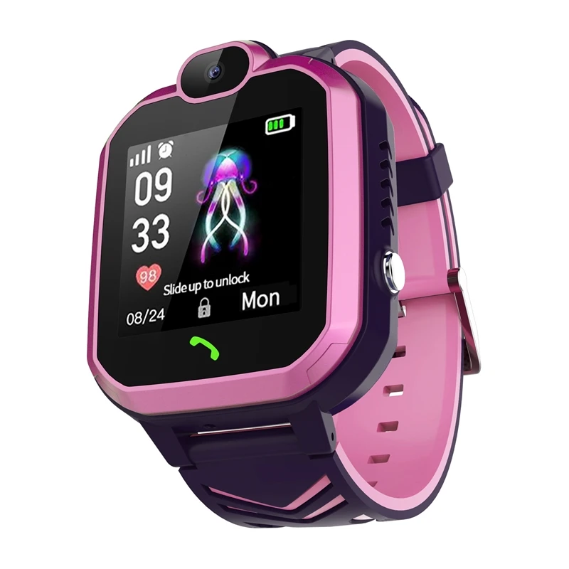 

E18 2G SIM Card Kid Smart Watch Anti Lost MonitorSmartwatch For Children SOS Call LBS Location Finder Locator Tracker Baby Watch