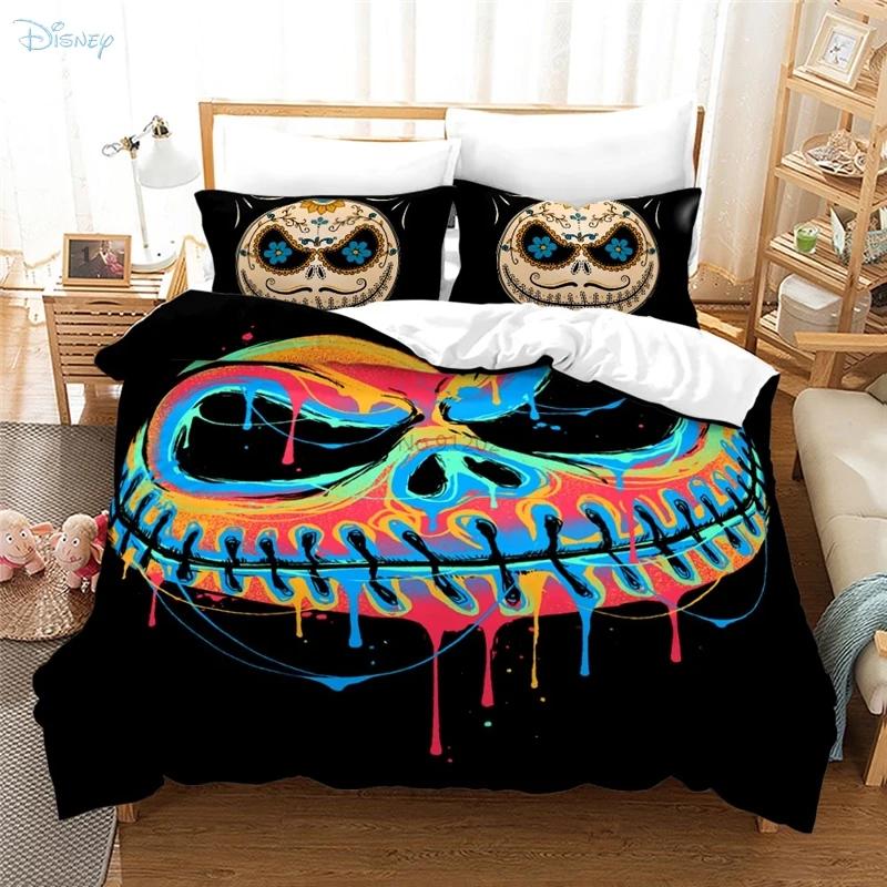 Фиолетовый с принтом &quotКошмар перед Рождеством&quot 3d Постельное белье принт