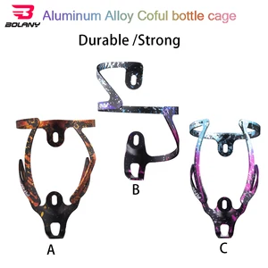 Bolany Colorful Bottle Cage Aluminum Alloy Bicycle Ultralight Bike Cycling Water Bottle Holder Bicyc in USA (United States)