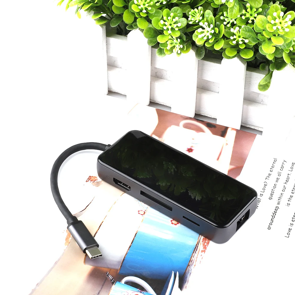 Usb хаб для MacBook Pro Аксессуары usb C концентратор нескольких USB 3 0 HDMI адаптер док