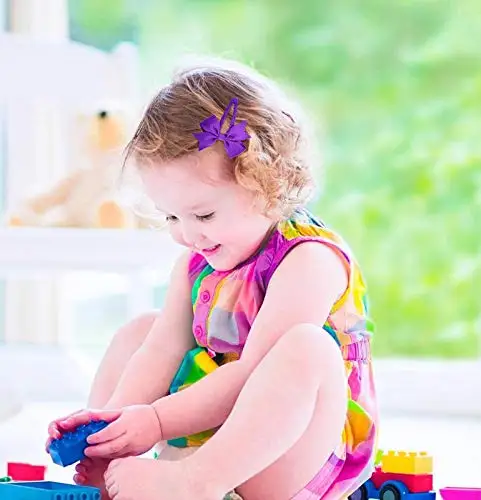 100 шт. детские заколки для волос с бантом | Аксессуары одежды