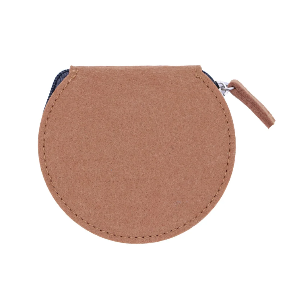 Стильная фетровая полукруглая сумка для хранения наушников чехол зарядного