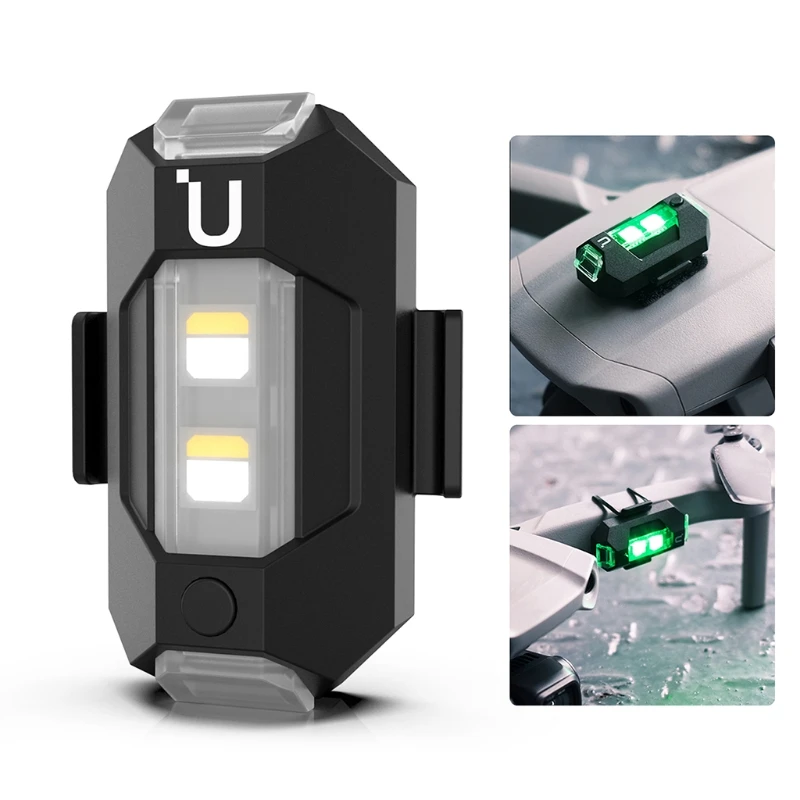 

Drone Strobe Warning Lights Photography Video Lighting Warning Sign Replacement Compatible for DJI-Mavic Air2/Mini 2 FPV