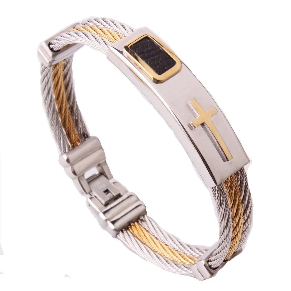 Мужской браслет из нержавеющей стали в стиле панк-рок | Украшения и аксессуары