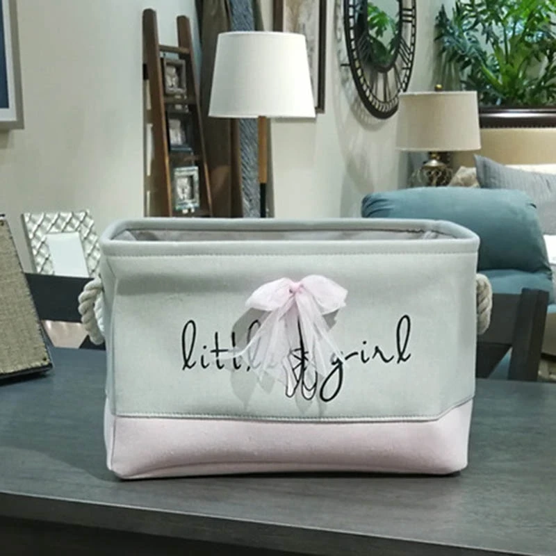 Новая розовая корзина для белья органайзер грязной одежды хлопок балетная