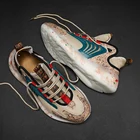 Кроссовки Bona мужские высокие, модная спортивная обувь, винтажные дышащие камуфляжные, черные, 2020