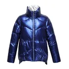 Пуховик 2021 Новый размера плюс зимняя куртка теплые парки с изображением Минни для снежной погоды верхняя одежда; Цвет черный, синий; Женские пальто; Зимняя одежда для женщин, куртки-парки