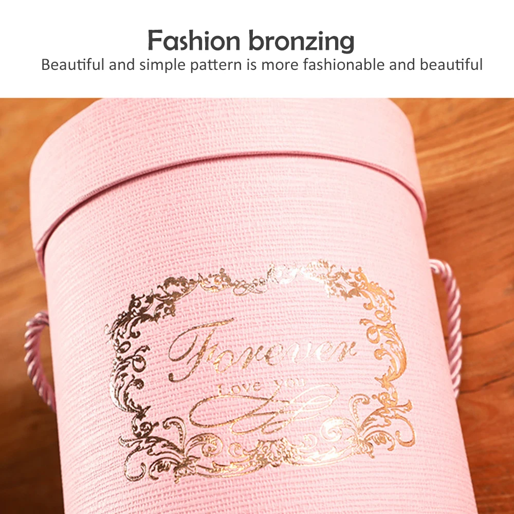 Бумажные коробки с круглыми цветами на День святого Валентина подарочная