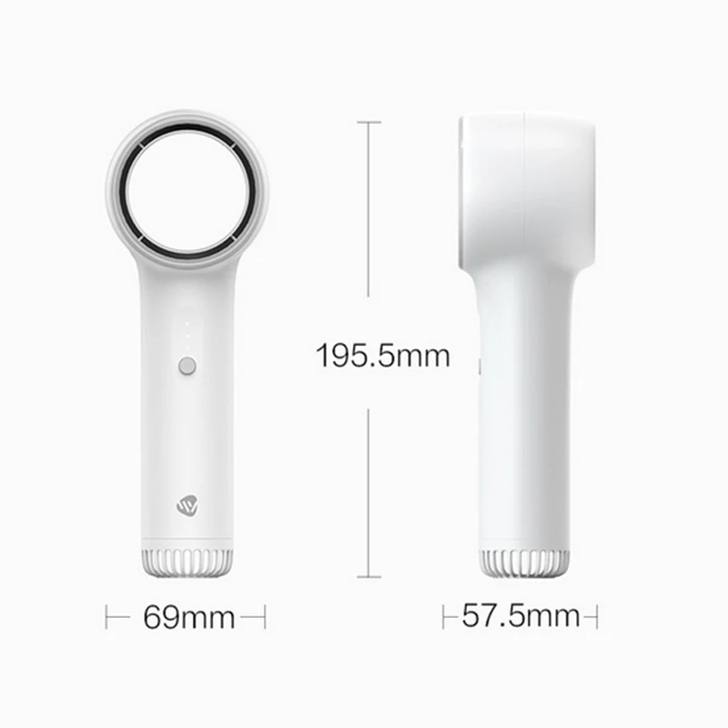

Weiyuan Portable Handheld Bladeless Fan Mini Ventilator Leafless Fans for Home Rechargeable Air Table USB Cooler Cooling Air Fan