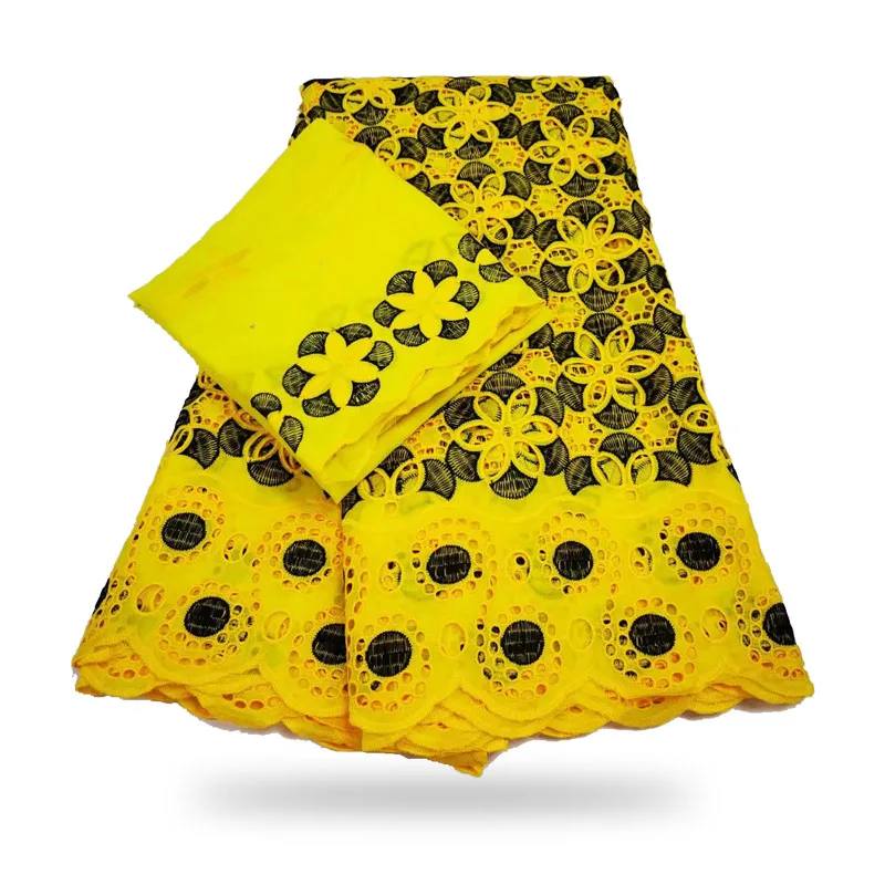 

5+2 Swiss lace fabric 2020 heavy beaded embroidery African lace fabrics 100% cotton fabric Swiss voile lace in Switzerla C200411