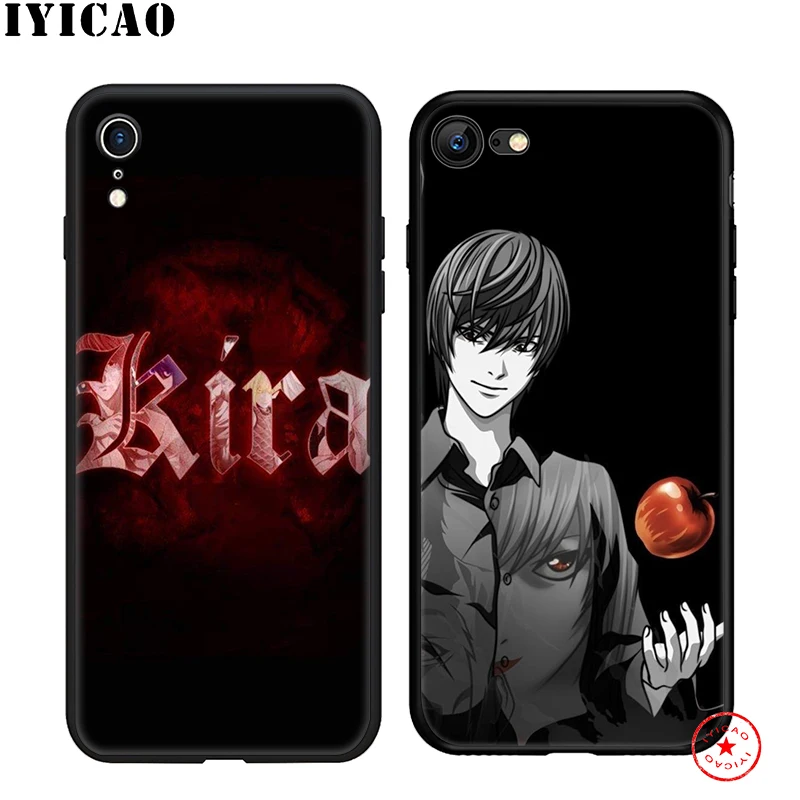 IYICAO Death Note Аниме мягкий чехол для iphone 11 Pro Xr Xs Max 6 6s 7 8 Plus 5 5S Se Силиконовый ТПУ |