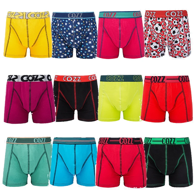 5 шт./лот Детское нижнее белье для мальчиков Трусы боксеры из хлопка Детские